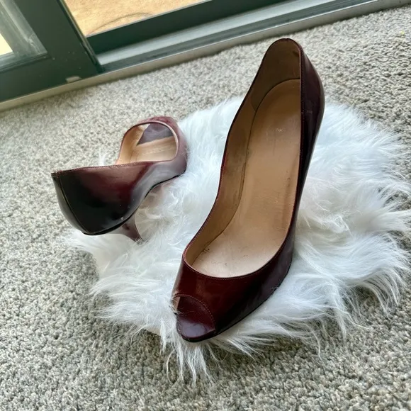 Christian Louboutin Peep-Toe Heels Size 38