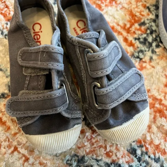 Cienta Washed Denim Slip On Laceless Blue Shoes 24 slightly used and 25 new