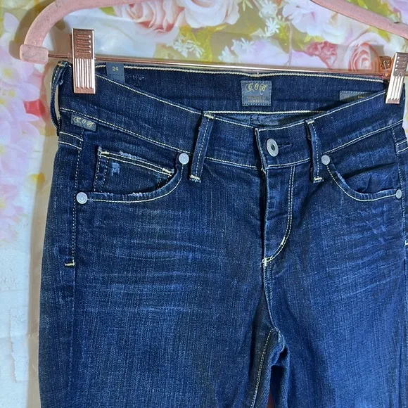 Citizen of Humanity Ava Low Rise Dark Blue Jeans