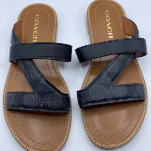 Coach Black Slide‎ Sandals