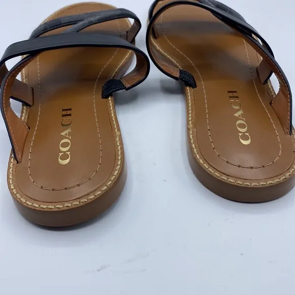 Coach Black Slide‎ Sandals