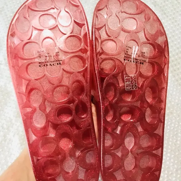 Coach jelly sandals
