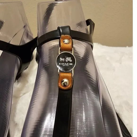 Coach Piccadilly Black Sandals Size 7
