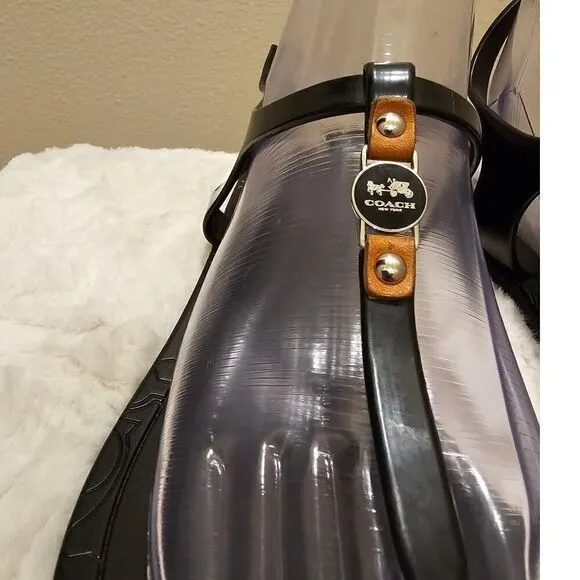 Coach Piccadilly Black Sandals Size 7