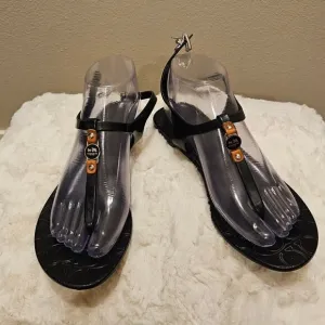 Coach Piccadilly Black Sandals Size 7