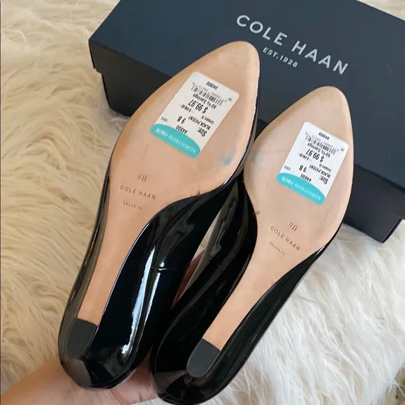 Cole Haan BETHANY patent leather Wedge Shoes
