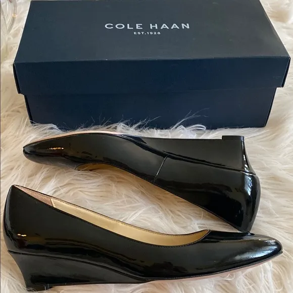 Cole Haan BETHANY patent leather Wedge Shoes