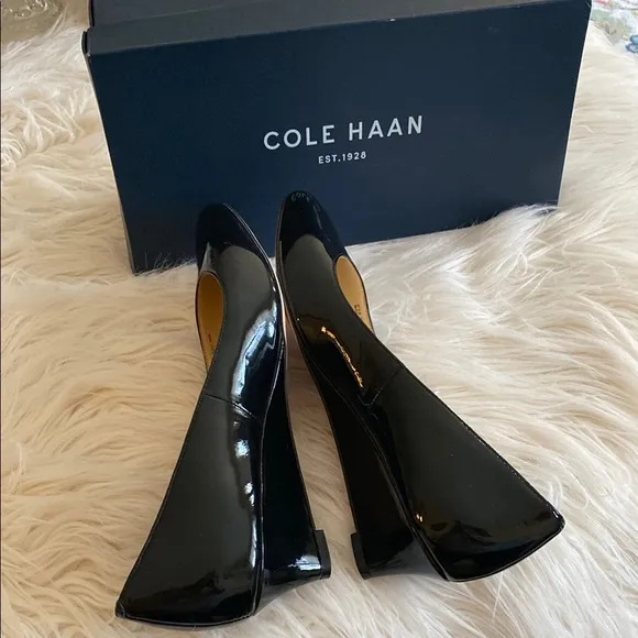 Cole Haan BETHANY patent leather Wedge Shoes