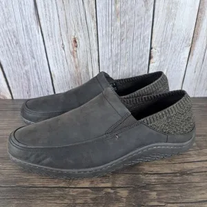 Cole Haan Grand O's Leather Motogrand Driving Loafer Men's Wide Sz 9.5 W Brown
