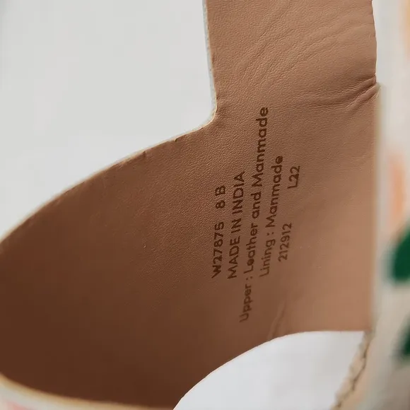 Cole Haan Grandseries Leather Fruit Filled Espadrille sandals (w sizes 7, 8)