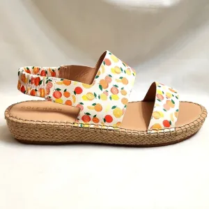 Cole Haan Grandseries Leather Fruit Filled Espadrille sandals (w sizes 7, 8)