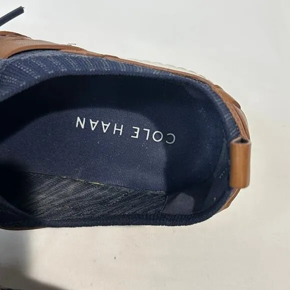Cole Haan Mens Grandmotion Stitchlite Woven Navy Leather Sneaker Shoes - Size 11