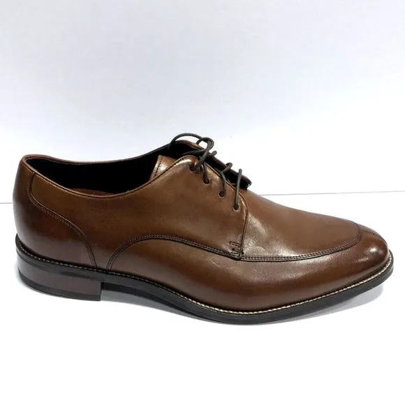 Cole Haan Men's Lenox Hill Split Toe Oxford Tan Leather Size 10.5 Wide