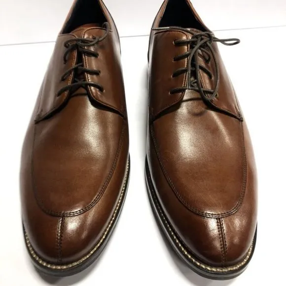 Cole Haan Men's Lenox Hill Split Toe Oxford Tan Leather Size 10.5 Wide