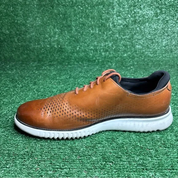Cole Haan Shoes Mens 10.5 W Wide 2.ZeroGrand Laser Wingtip Oxford Brown C27879