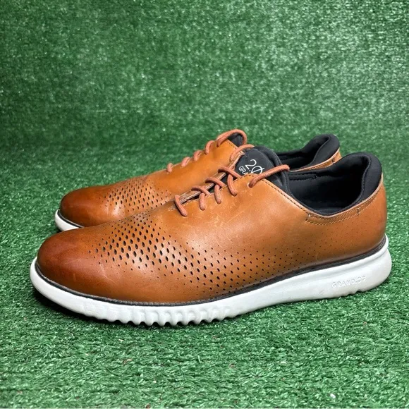 Cole Haan Shoes Mens 10.5 W Wide 2.ZeroGrand Laser Wingtip Oxford Brown C27879