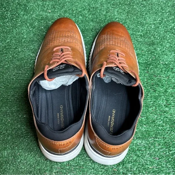 Cole Haan Shoes Mens 10.5 W Wide 2.ZeroGrand Laser Wingtip Oxford Brown C27879