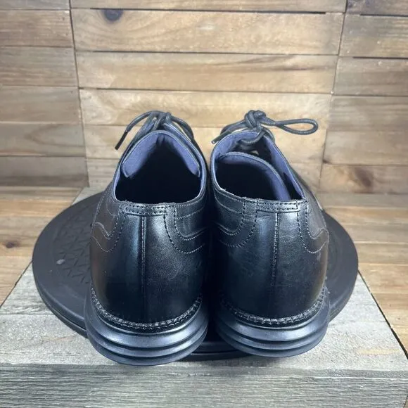 Cole Haan Mens Size 12 Original Grand Shortwing Oxford Shoes Triple Black C27984