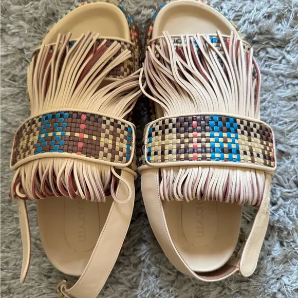 Colorful Fringe Sandals