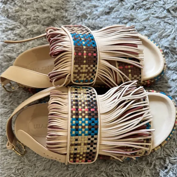 Colorful Fringe Sandals
