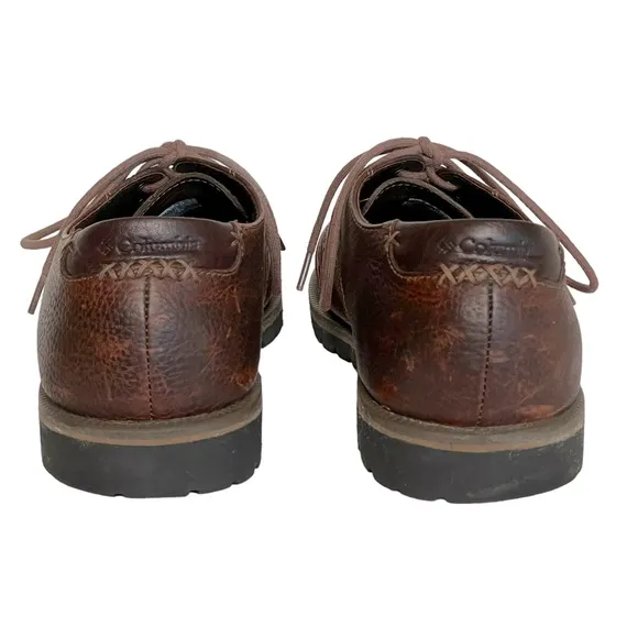 Columbia Lace Up Shoes Oxford Leather Brown Style Name Salmon Harbor Size 10