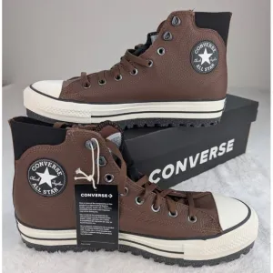 Converse Chuck Taylor All Star City Trek Waterproof Boots M12 W13.5 Brown NIB.