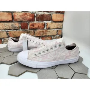 Converse Chuck Taylor Cerise Pink Tie Dye Low Slipon Men Sz 10.5 Custom Euphoria