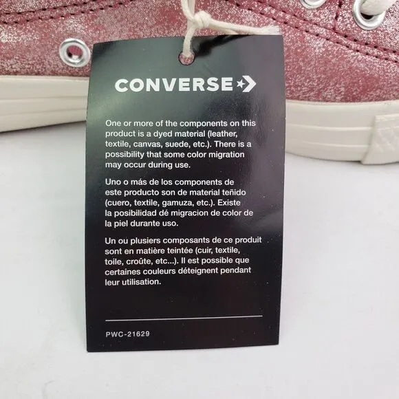 Converse CTAS Shoreline Slip Womens Size 8.5 Royal Flush Silver Sneaker Shoes