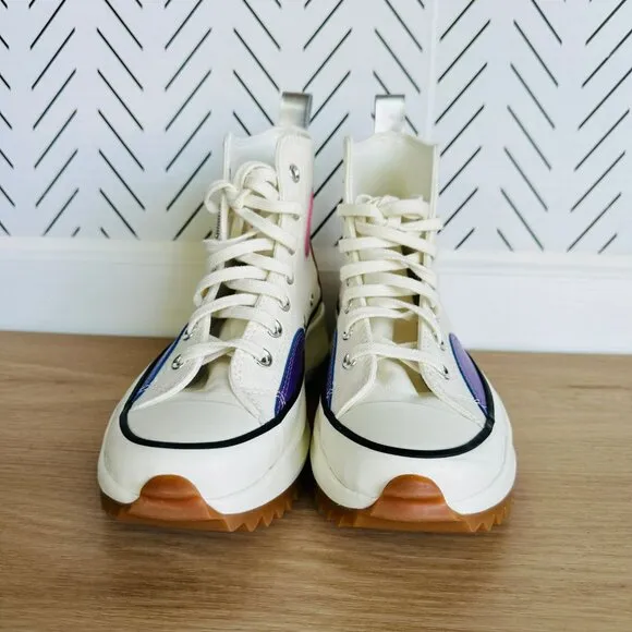 ❤️Converse Run Star Hike Platform Chrome Chunky 11.5 Women's Shoes Beige A09796C