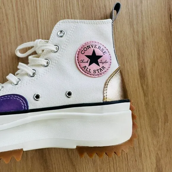 ❤️Converse Run Star Hike Platform Chrome Chunky 11.5 Women's Shoes Beige A09796C