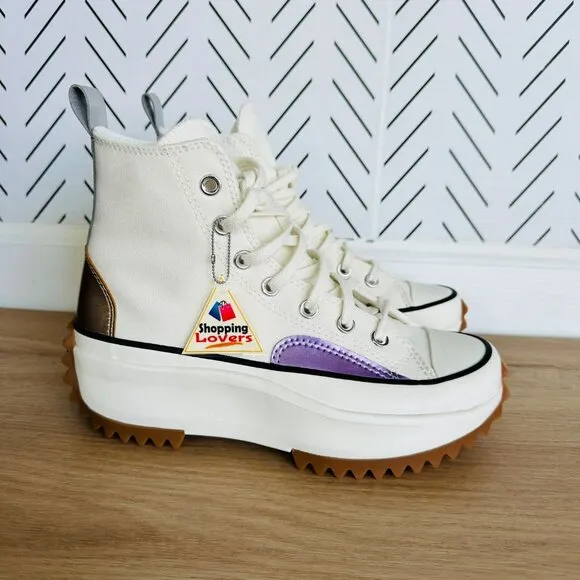 ❤️Converse Run Star Hike Platform Chrome Chunky 11.5 Women's Shoes Beige A09796C