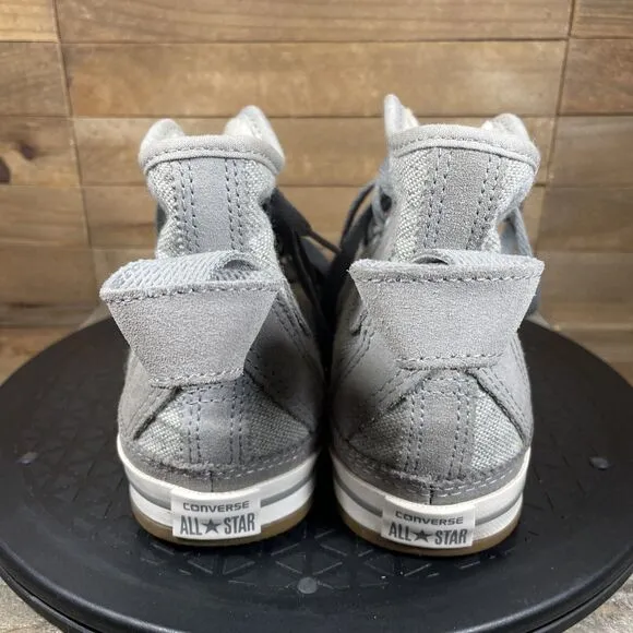 Converse Women’s Size 6.5 Elsie Tweed &amp; Suede Hi Top Sneakers Lace Up Shoes