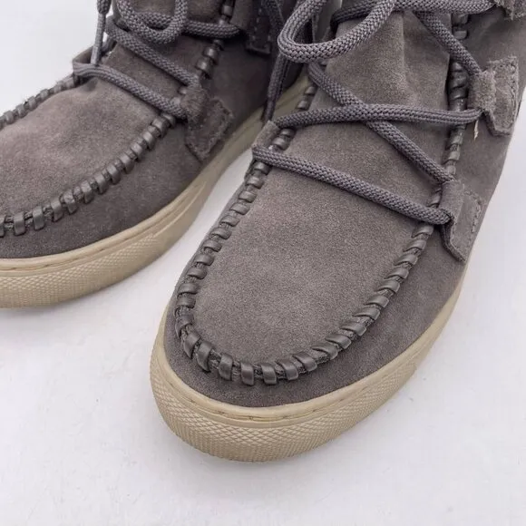 Cougar Fabiola Suede Boots Women's Waterproof Gray Size 6m Lace-Up