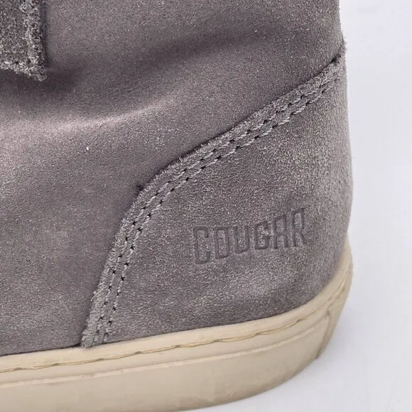 Cougar Fabiola Suede Boots Women's Waterproof Gray Size 6m Lace-Up