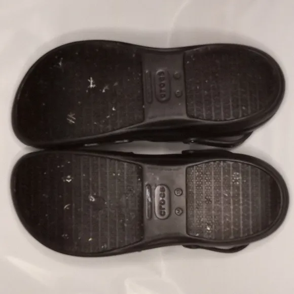 Crocs Bistro Black Resistant Clogs Shoes Men's Size 13