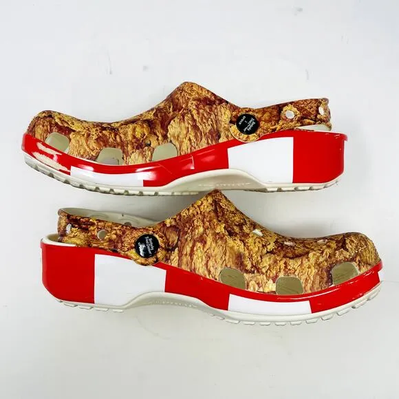 Crocs X KFC Women 7 / Men 5 Kentucky Fried Chicken - NO JIBBITZ