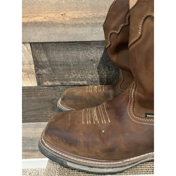 Dan Post Men's DP69482 11 Inch Blayde Steel Toe Waterproof Work Boot Brown 12EW