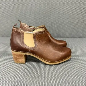 Dansko Harlene Leather Ankle Bootie Boot Zipper Womens Size EU 39‎ US 8.5 9