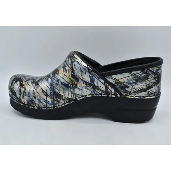 Dansko Professional Womens EU 40 US 9.5-10 Patent Leather CrissCross Clogs Shoes