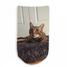 Design Your Own Custom Printed No Show Gripper Socks