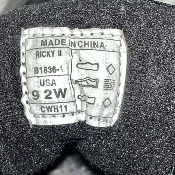 Dexter Mens Bowling Shoes Sz 9 2W Ricky II Black Brunswick Reusable Shoe Shield
