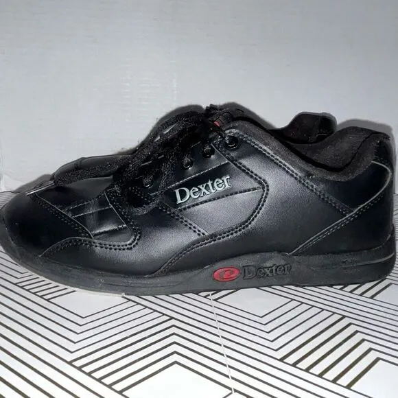 Dexter Mens Bowling Shoes Sz 9 2W Ricky II Black Brunswick Reusable Shoe Shield