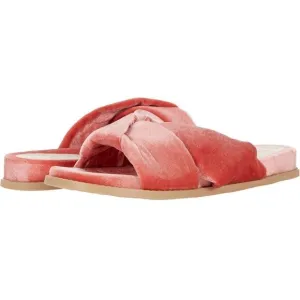 Dolce Vita Garit Knotted Velvet Slipper In Coral Velvet US 10  B57