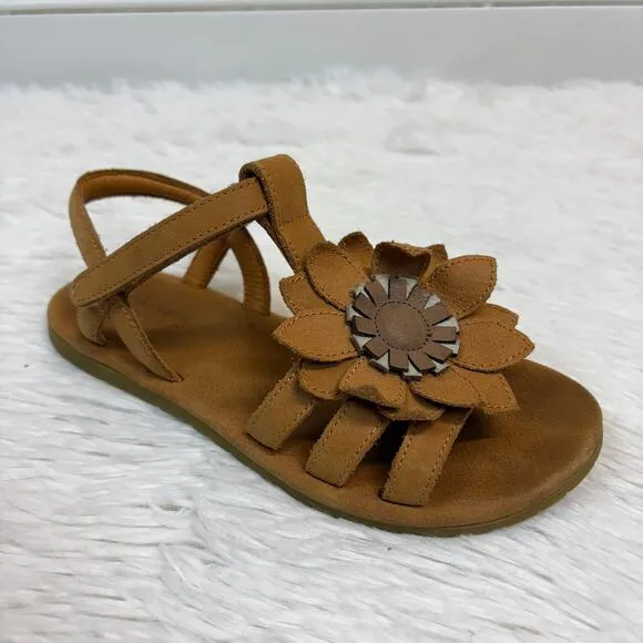Donsje Kids' Sandals Sandalen Iles Fields Aus Leder FLower Brown EU 33 US 2