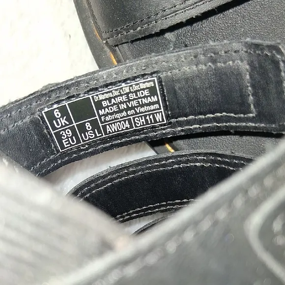 Dr. Martens Black Blaire Slide Sandals