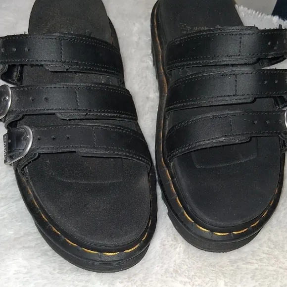 Dr. Martens Black Blaire Slide Sandals