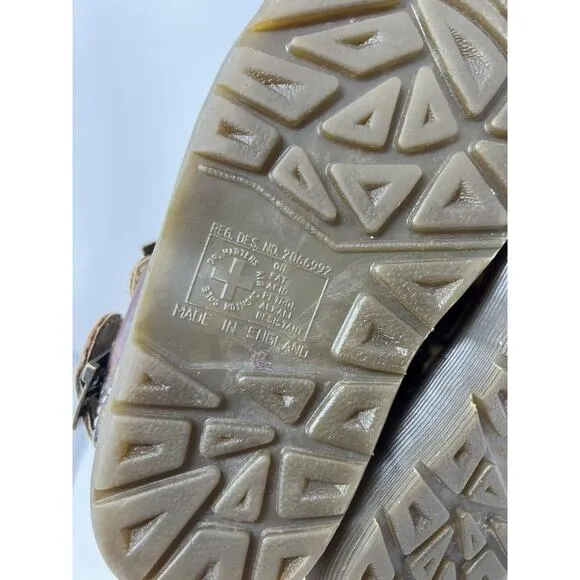 Dr. Martens Chunky Brown Leather Buckle Sandals Vintage Y2K Us Women’s 7 Mens 6