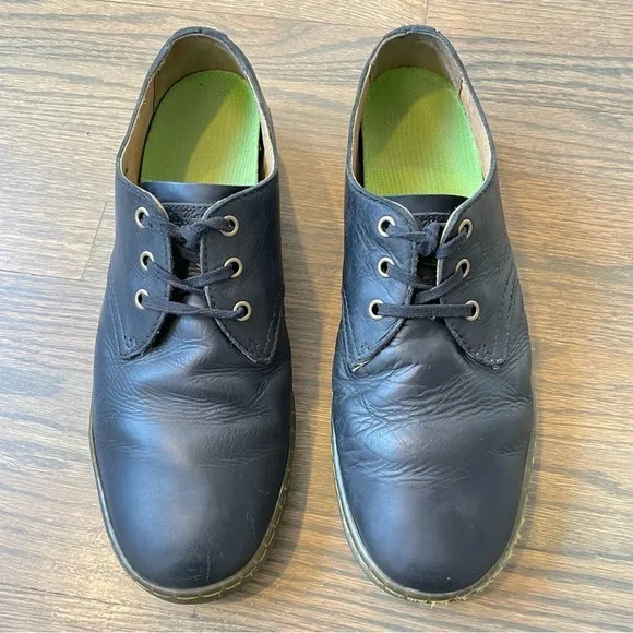 Dr. Martens Coronado Black Leather Lace Up Oxford Shoes 3 eyelet