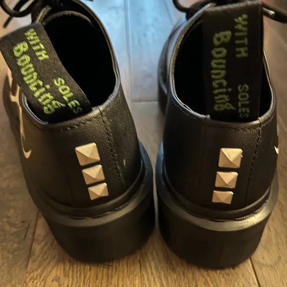 Dr. Martens x Pleasures 1461 Tribal Quad Retro Platform Shoes