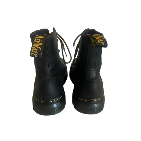 Dr. Martins Black Combs Leather Casual Lace-Up Boots, Mens Size 11